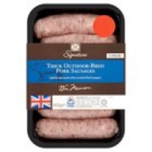 M Signature Thick Outdoor-Bred Pork Sausag £3.19