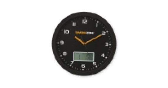 Workshop Wall Clock Black