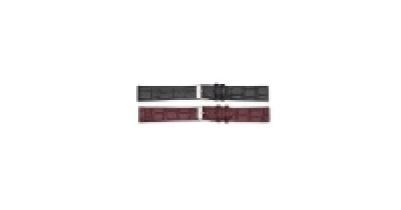 Mens Black & Brown 18mm Watch Strap