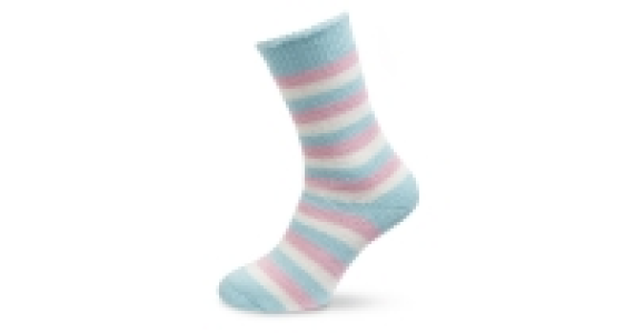 Ladies Stripe Heat For Feet Socks