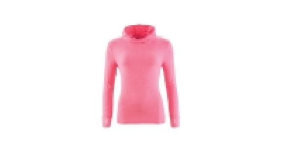 Ladies Pink Hooded Sweat Top