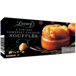 Iceland Luxury 2 Vintage Somerset Cheddar Soufflés 160g £2.00