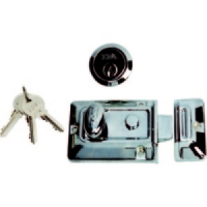 Wickes Traditional Front Door Lock Chrome Plated