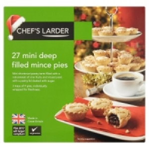 Chefs Larder 27 Mini Deep Filled Mince Pies
