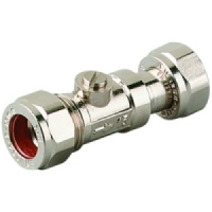 Straight Service Valve 15mm