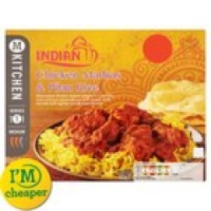 M Kitchen Chicken Madras & Pilau Rice &pound;2.49