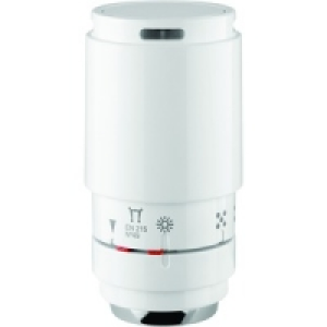 Thermostatic Round Angled Valves White