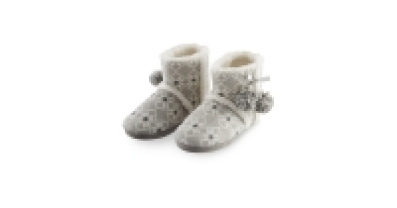 Ladies Fairisle Boot Slippers £4.99