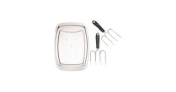 Carving Tray and Fork Set