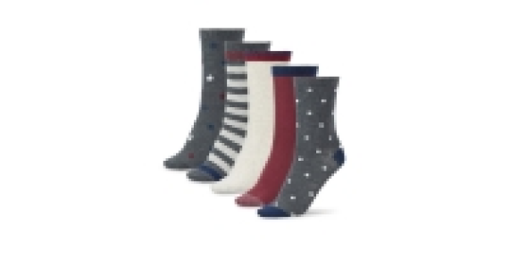 Stars/Spots Ladies Socks 5 Pack