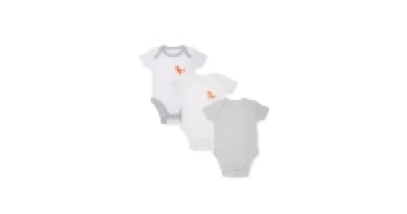 Unisex Babys Fox Bodysuits 3-Pack