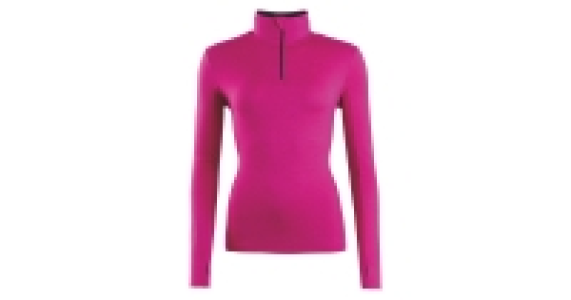 Ladies Merino Zip Neck Top