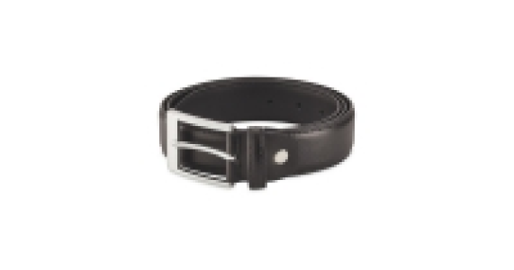 Aldi  Mens Silver Buckle Leather Belt