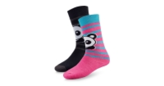 Childrens Panda Ski Socks 2-Pack