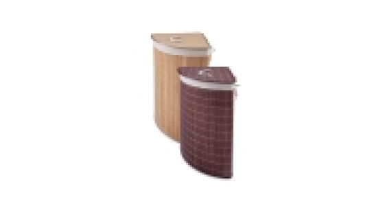 Aldi  Corner Bamboo Laundry Hamper