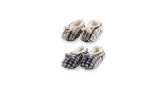 Ladies Check Slipper Socks