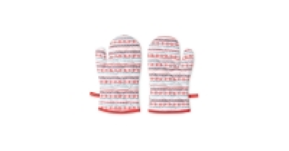 Coloured Stripe Christmas Oven Glove