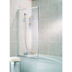 Framed Bath Screen Silver Effect Frame £46.99