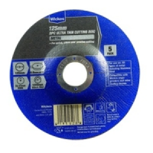 Wickes Metal Flat Cutting Disc 125mm PK5