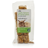 Wilko  Wilko Apple, Berry and Banana Cubes for Small Animals 90g