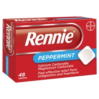 Wilko  Rennie Peppermint 48 Tablets