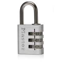 Wilko  Master Lock Padlock Solid Aluminium Combination Lock 30mm