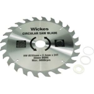 Wickes Circular Saw Blade Coarse Cut 235x30mm 24T