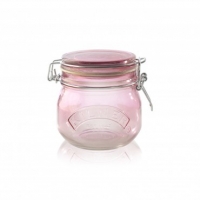 Poundland  Kilner Round Clip Top Jar Pink 500ml