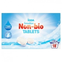 Asda Asda Chosen by You Powder Tablets Sensitive Non-Bio 18 Washes