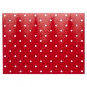 Asda George Home Red Polka Dot Glass Worktop Saver