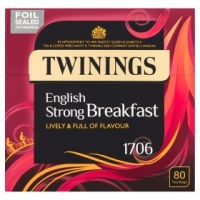 Asda Twinings 1706 English Strong Breakfast 80 Tea Bags