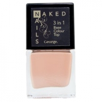 Asda George Naked Nails 3 in 1 Base Colour Top Au Natural