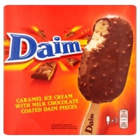 Asda Daim 3 Caramel Ice Creams with Daim Pieces