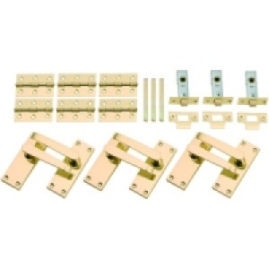 Wickes Rome Latch Handle Brass 3 Pack