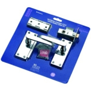 Wickes New York LatchHandle Set Chrome