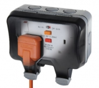 Masterplug IP66 13A Switched Socket RCD WP22RCD £29.99