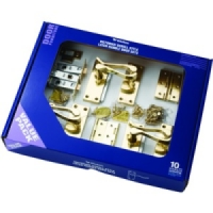 Wickes Paris Latch Handle Brass 3 Pack