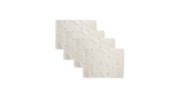Cream Star Placemats 4 Pack