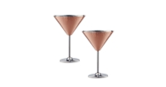 Copper Martini Glasses 2-Pack