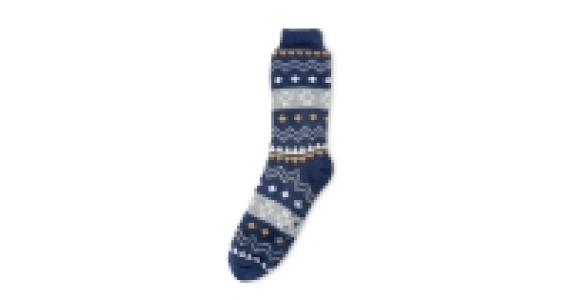 Mens Fairisle Fleece Slipper Socks £4.99
