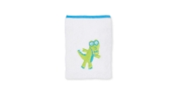 Hooded Crocodile Print Baby Towel