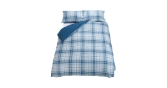 Brushed Check Cotton King Duvet Set £14.99