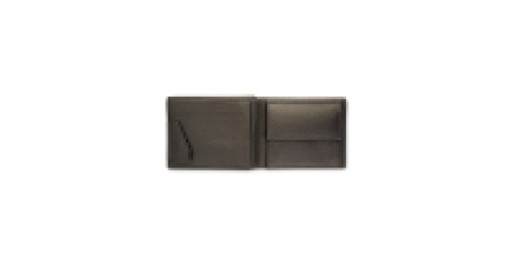 Black Leather Wallet with Pocket