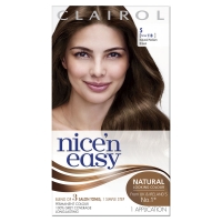 Wilko  Nicen Easy Permanent Hair Dye Natural Medium Brown 5
