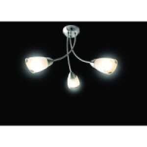 Monica Ceiling Light Glass & Chrome