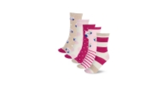 Ladies Owl Design Socks 5-Pack
