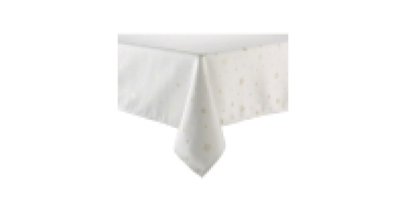 Cream Stars Tablecloth 137 x 228cm