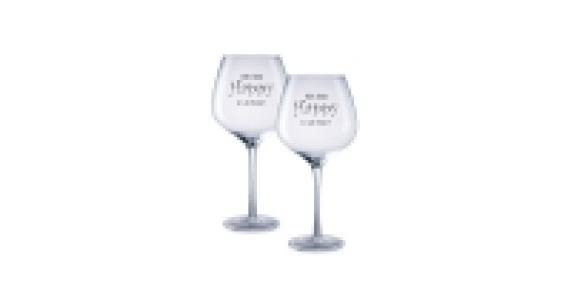 Happy Hour Wine Glasses 2 Pack