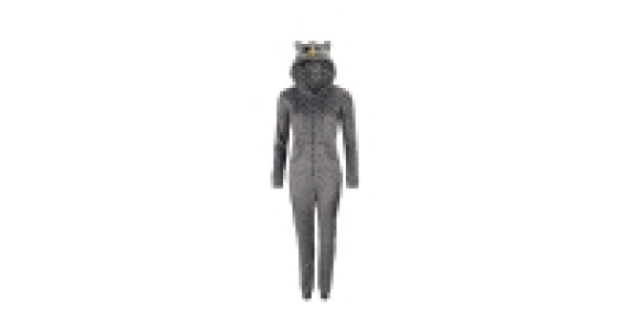 Ladies Grey Spotted Owl Hood Onesie