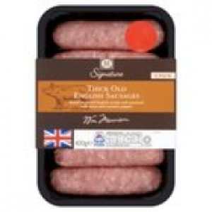 M Signature Thick Old English Sausages £3.19